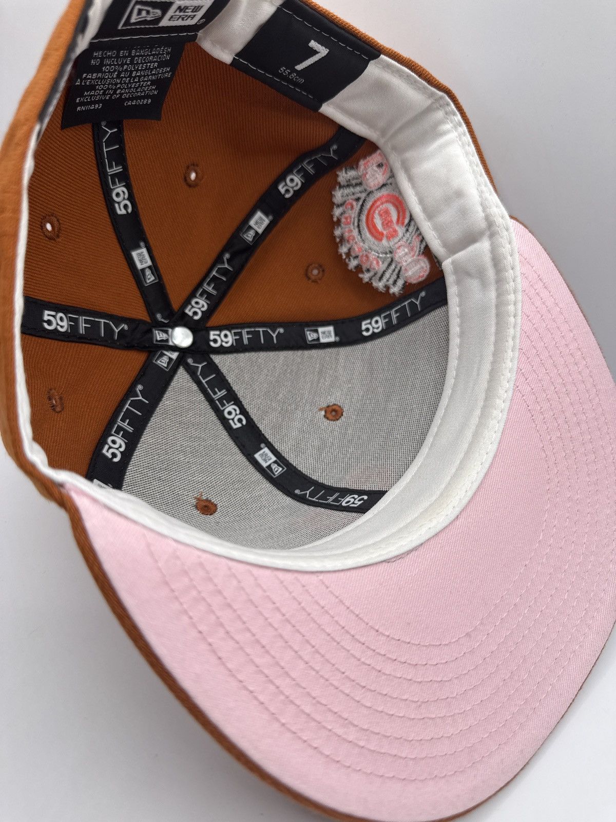 Hat Club Burdeens Chicago cubs orange & pink size 7 Size ONE SIZE - 5 Thumbnail