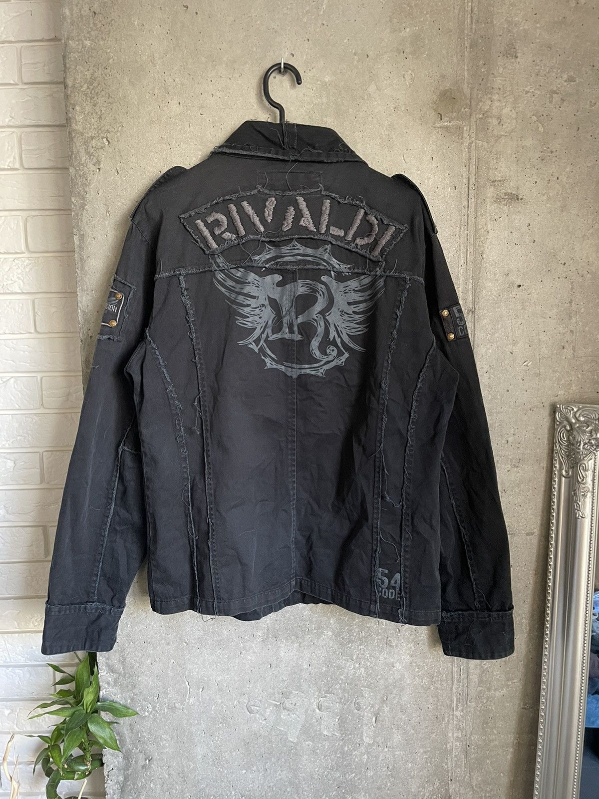 Japanese Brand Baggy Vintage Y2k Opium Style Rivaldi Shirt Adult Biker Size US M / EU 48-50 / 2 - 2 Thumbnail