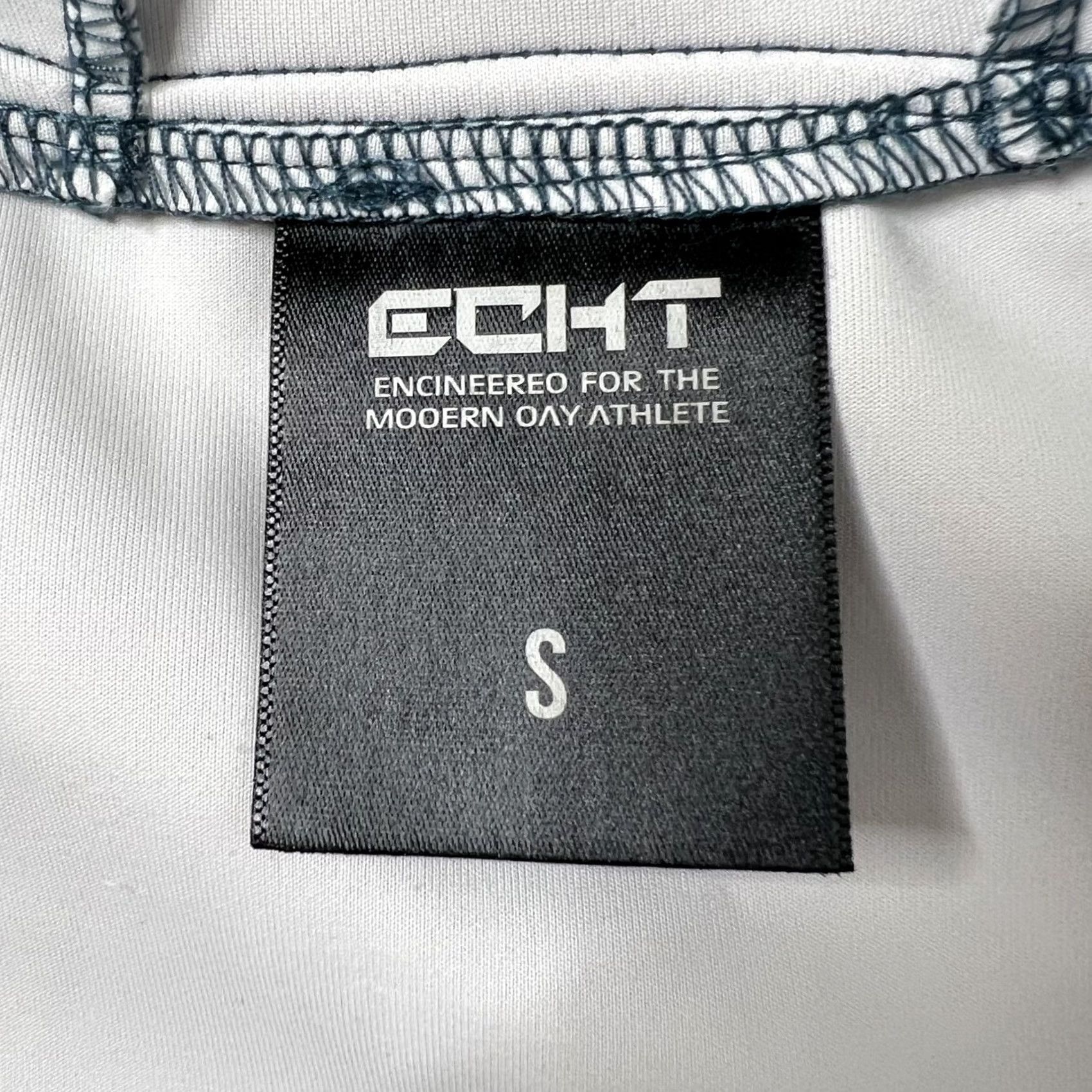 Vintage Echt Women’s Cropped Athletic Hoodie Blue Marled Size Small V Neck Tie Hoodie Womens, S, Blue, Athletic, Logo, Pullover, Activewear, Echt Australia Size S / US 4 / IT 40 - 7 Thumbnail