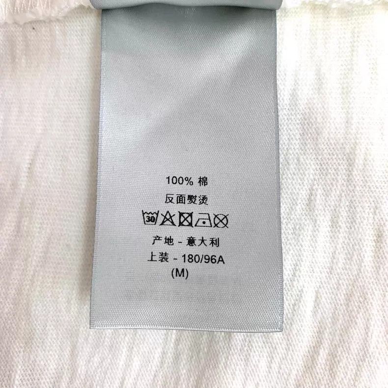 Dior Dior White hole design cotton round-neck short-sleeved T-s Size US M / EU 48-50 / 2 - 9 Thumbnail