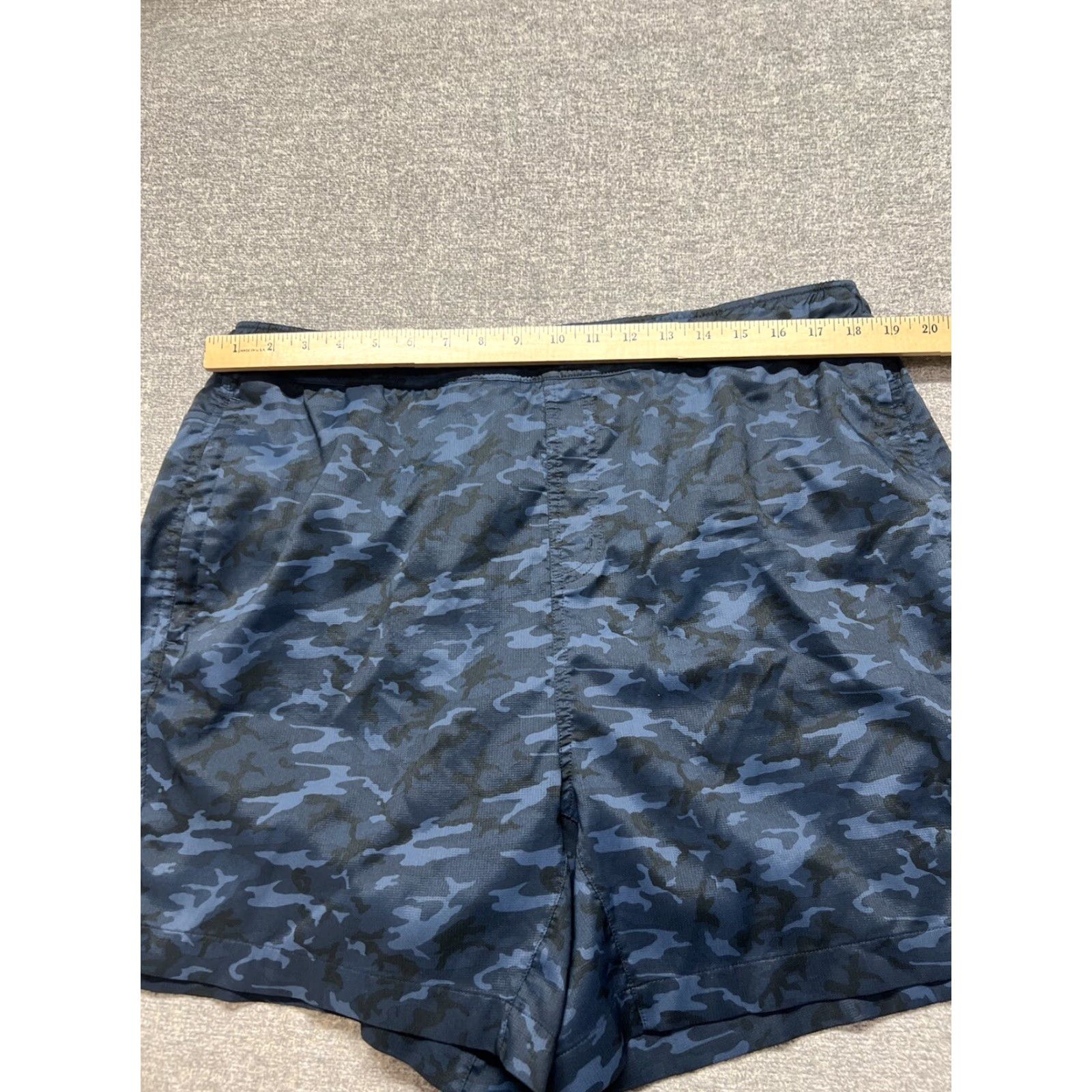 Vintage Mack Weldon Shorts Mens 2XL Athletic Bermuda Blue Drawstring Pockets Size US 39 - 2 Thumbnail