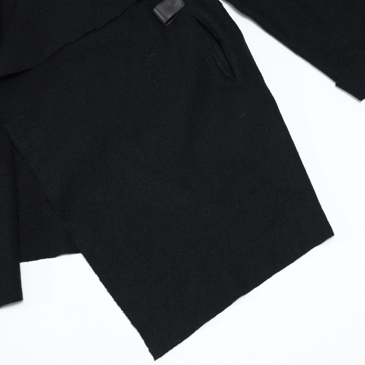 OSKA Oska Oversized Boiled Wool Coat Cape Black Size XL / US 12-14 / IT 48-50 - 7 Thumbnail