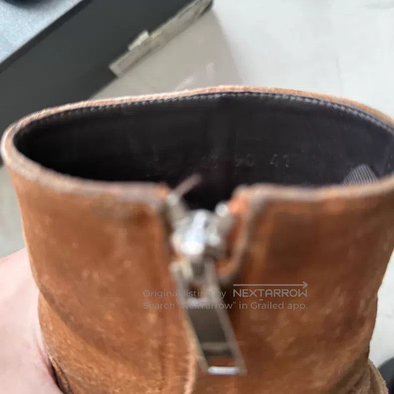 Saint Laurent Paris Saint Laurent Paris Suede Chelsea boots with side buckle i Size US 8 / EU 41 - 4 Thumbnail