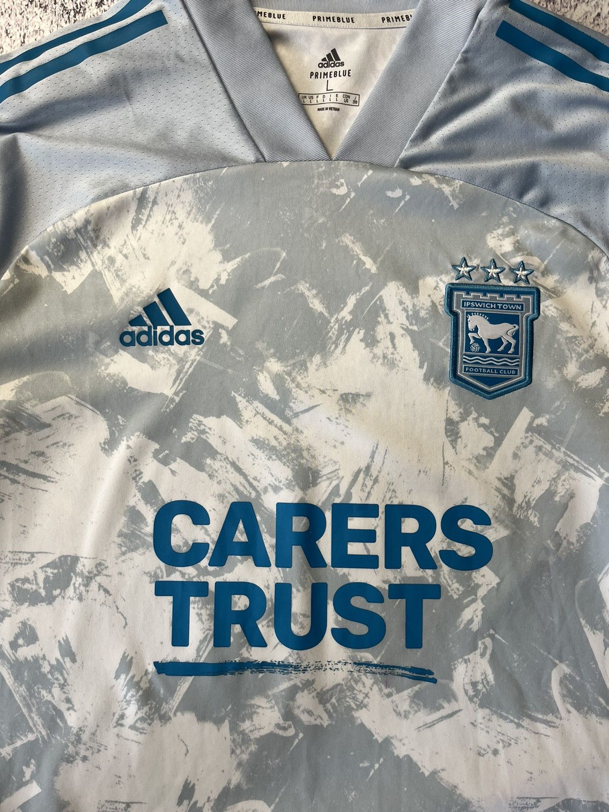 Adidas IPSWICH Football Shirt Men's L ADIDAS Away 2020-202 20/21 Size US L / EU 52-54 / 3 - 6 Thumbnail