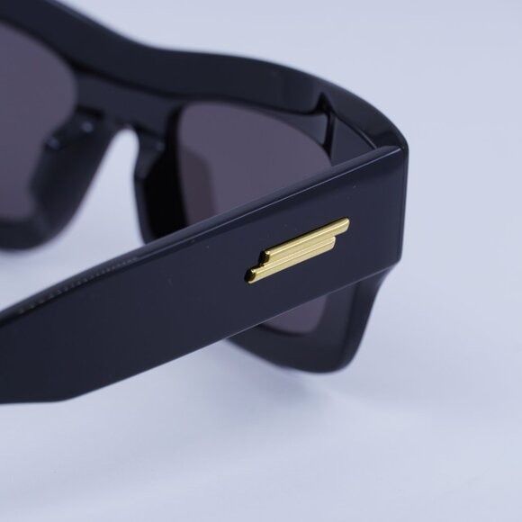 Bottega Veneta Bottega Veneta BV1357S 001 Sunglasses Black Square Frame Size ONE SIZE - 5 Thumbnail