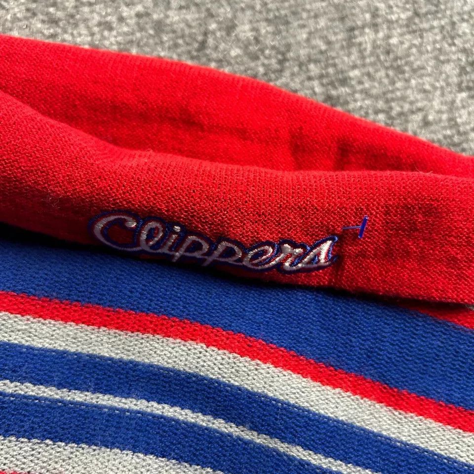 Adidas Los Angeles Clippers Beanie Mens OSFA Striped Adidas Knit Size ONE SIZE - 5 Thumbnail