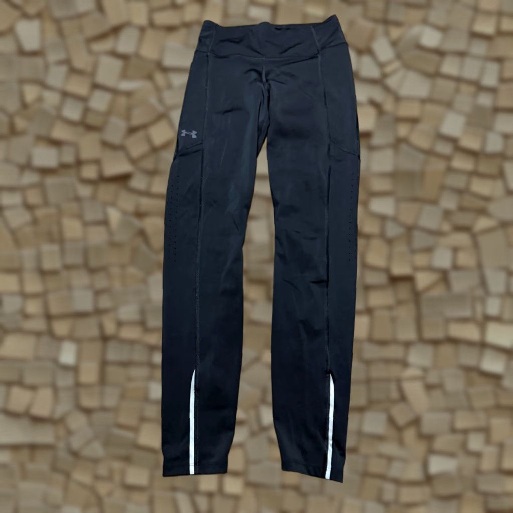 Under Armour Under Armour Pants Women's Size Medium Black Leggings Athletic Wear 36" Length Size 32" / US 10 / IT 46 - 1 Thumbnail