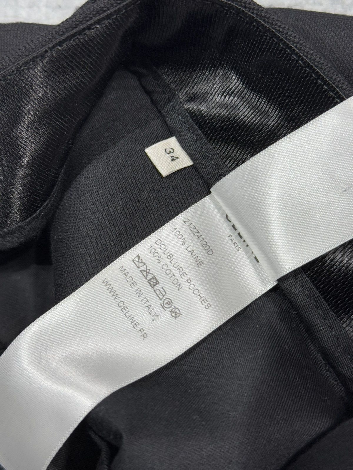 Celine × Hedi Slimane Hedi slimane 19AW Celine Wool Slacks Pants Size 24" / US 00 / IT 34 - 7 Thumbnail