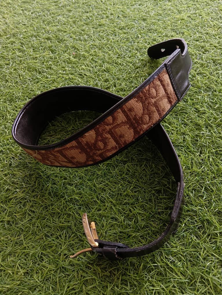 Christian Dior Monsieur Vintage Christian Dior Monogram Leather Belt Size ONE SIZE - 1 Thumbnail