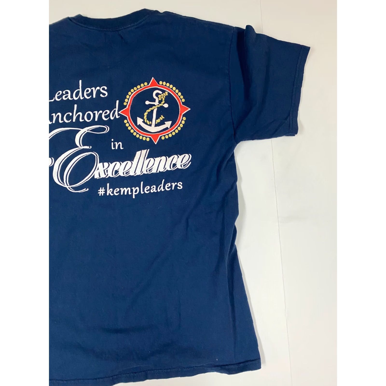 Hanes Hanes Shirt Mens M Blue Anchored Kemp Crew Neck Short Sleeve Logo Halloween Sports T-Shirt Regular All Seasons Size US M / EU 48-50 / 2 - 7 Thumbnail
