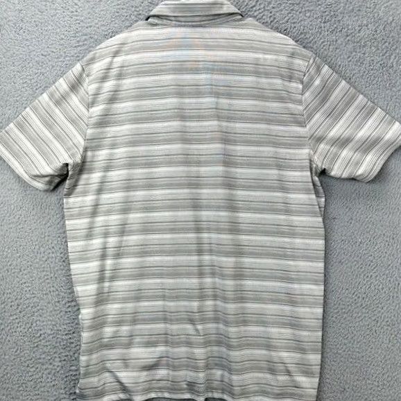 Adidas Adidas PrimeGreen Polo Shirt Men XL Grey Balanced Stripes Golf Rugby Size US XL / EU 56 / 4 - 2 Thumbnail