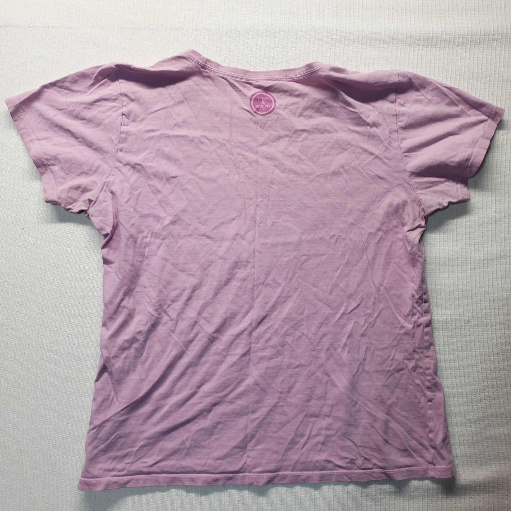 Life is Good VINTAGE Life is Good Graphic T-Shirt Womens Large Pink casual short sleeve 90s retro logo Size XL / US 12-14 / IT 48-50 - 7 Thumbnail