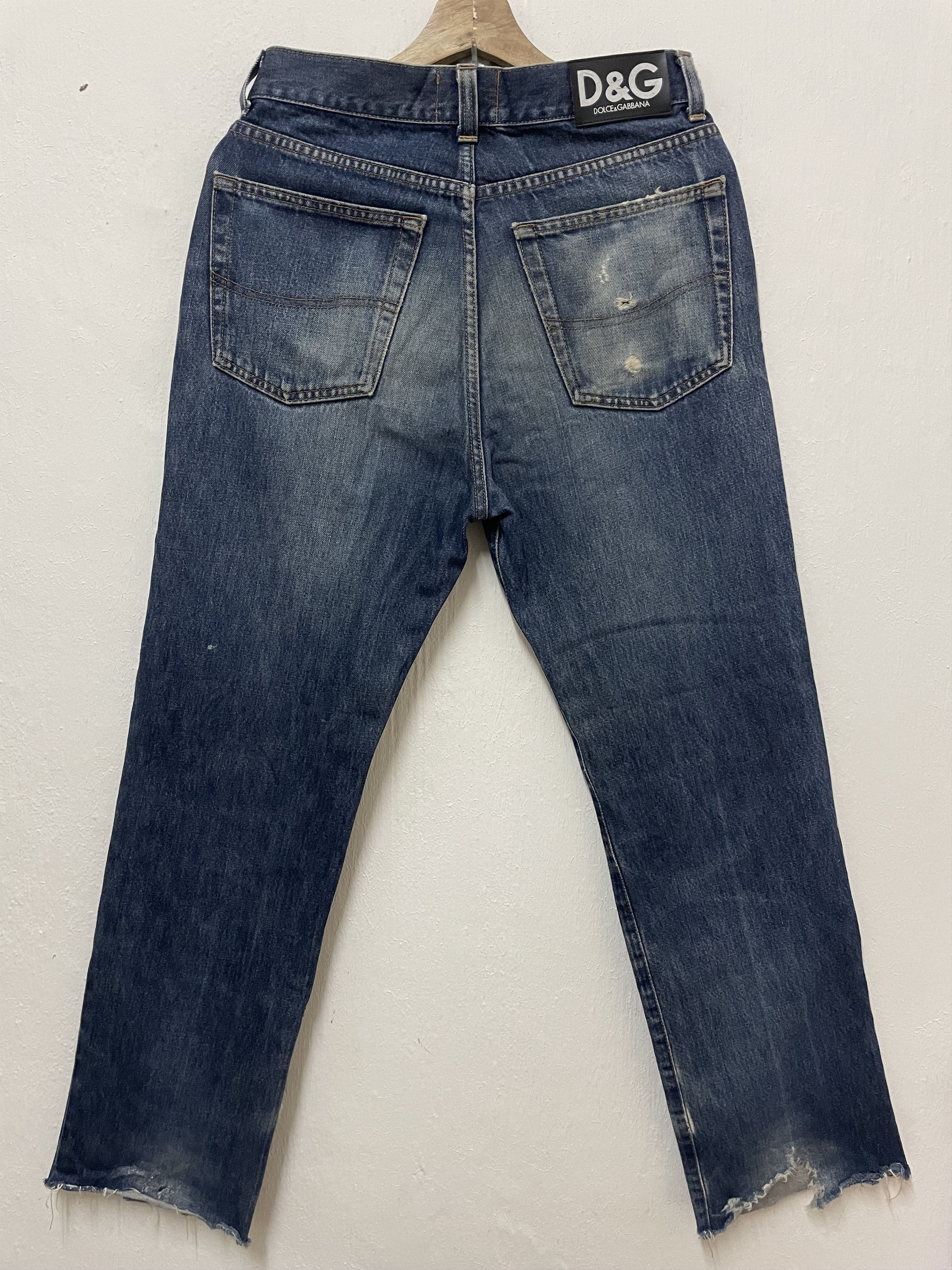 Dolce & Gabbana Dolce & Gabbana Button-Fly Distressed Denim Italy Size US 30 / EU 46 - 3 Thumbnail