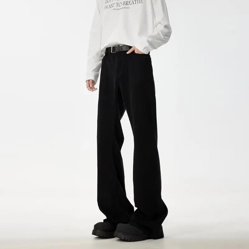 Japanese Brand Retro loose straight leg micro flared jeans Size US 32 / EU 48 - 3 Thumbnail