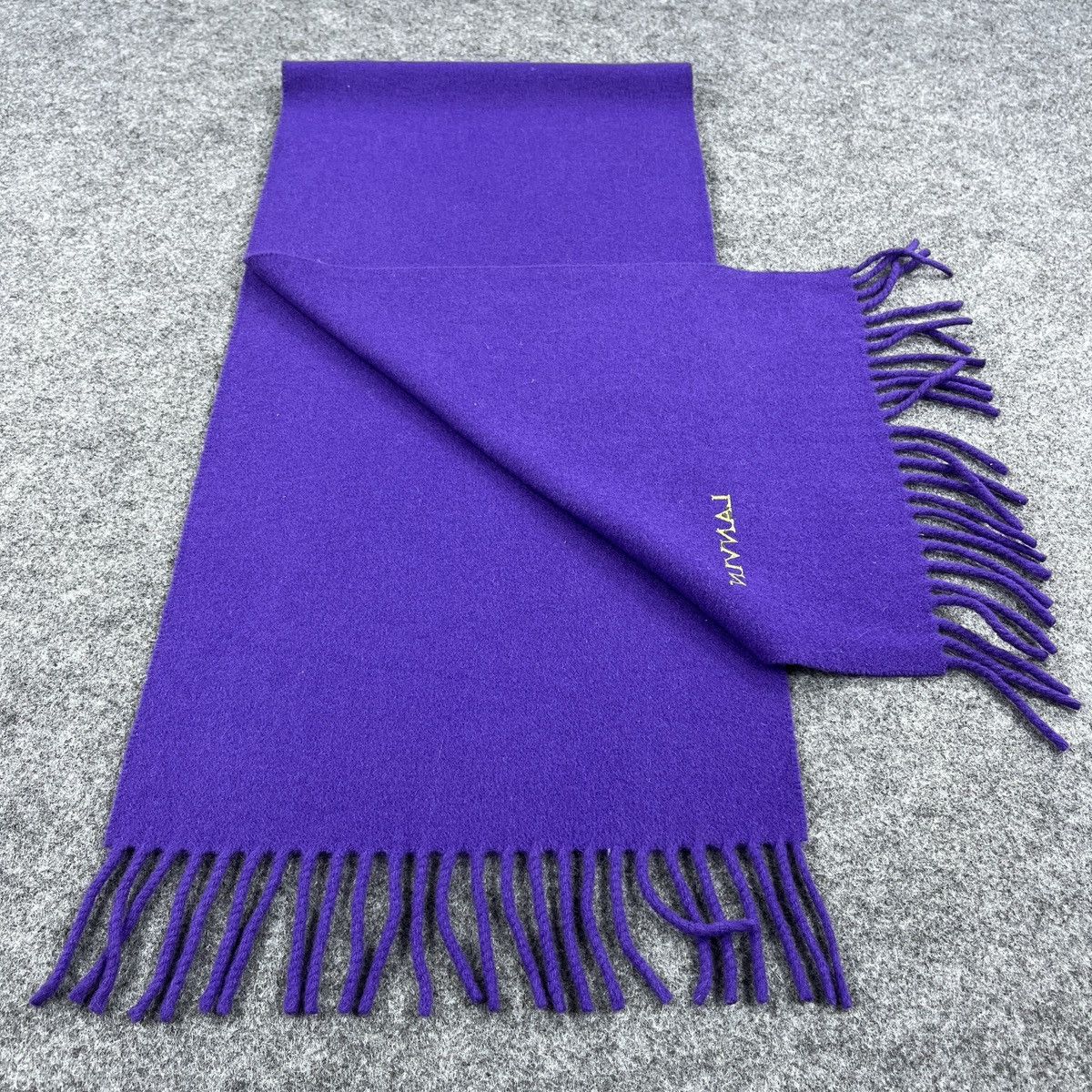 Lanvin Vintage Purple Lanvin Scarf / Muffler / Neckwear T1186 Size ONE SIZE - 2 Thumbnail