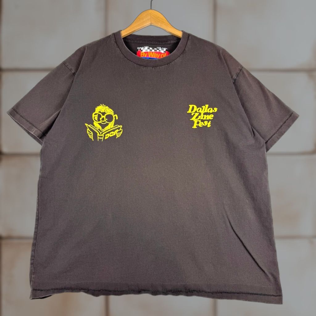 Vintage By Way Of Dallas Shirt Graphic T-Shirt Dallas Zine Fest 2XL Gray Crew Neck Short Sleeve Mens Size US XXL / EU 58 / 5 - 1 Thumbnail