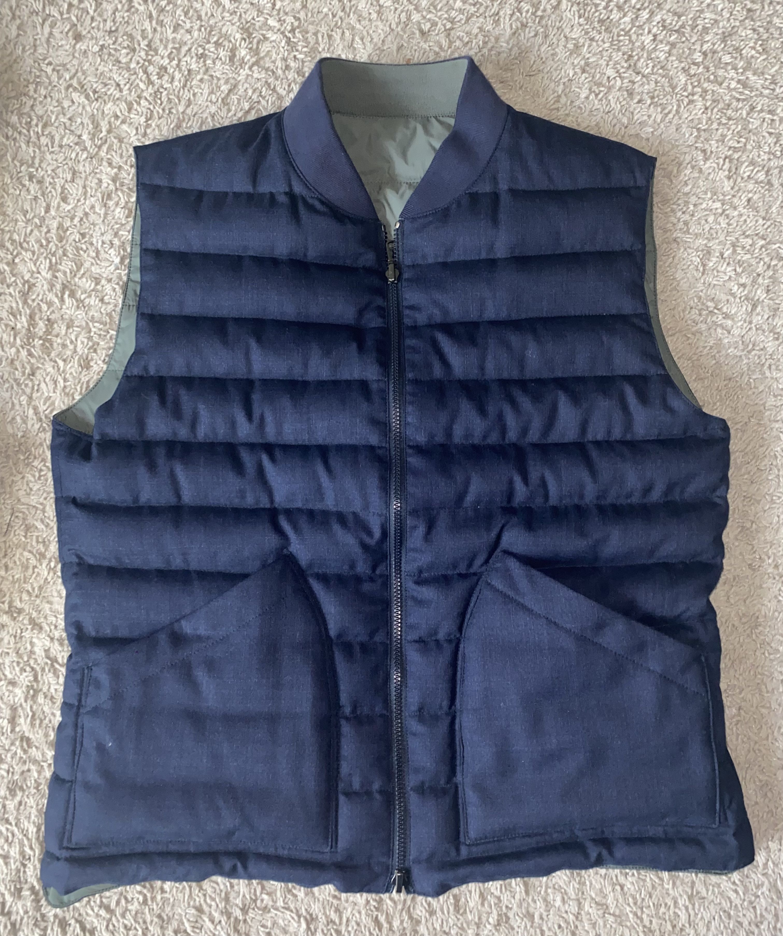 Brunello Cucinelli Reversible Quilted Padded Vest Jacket Size US XXL / EU 58 / 5 - 1 Thumbnail
