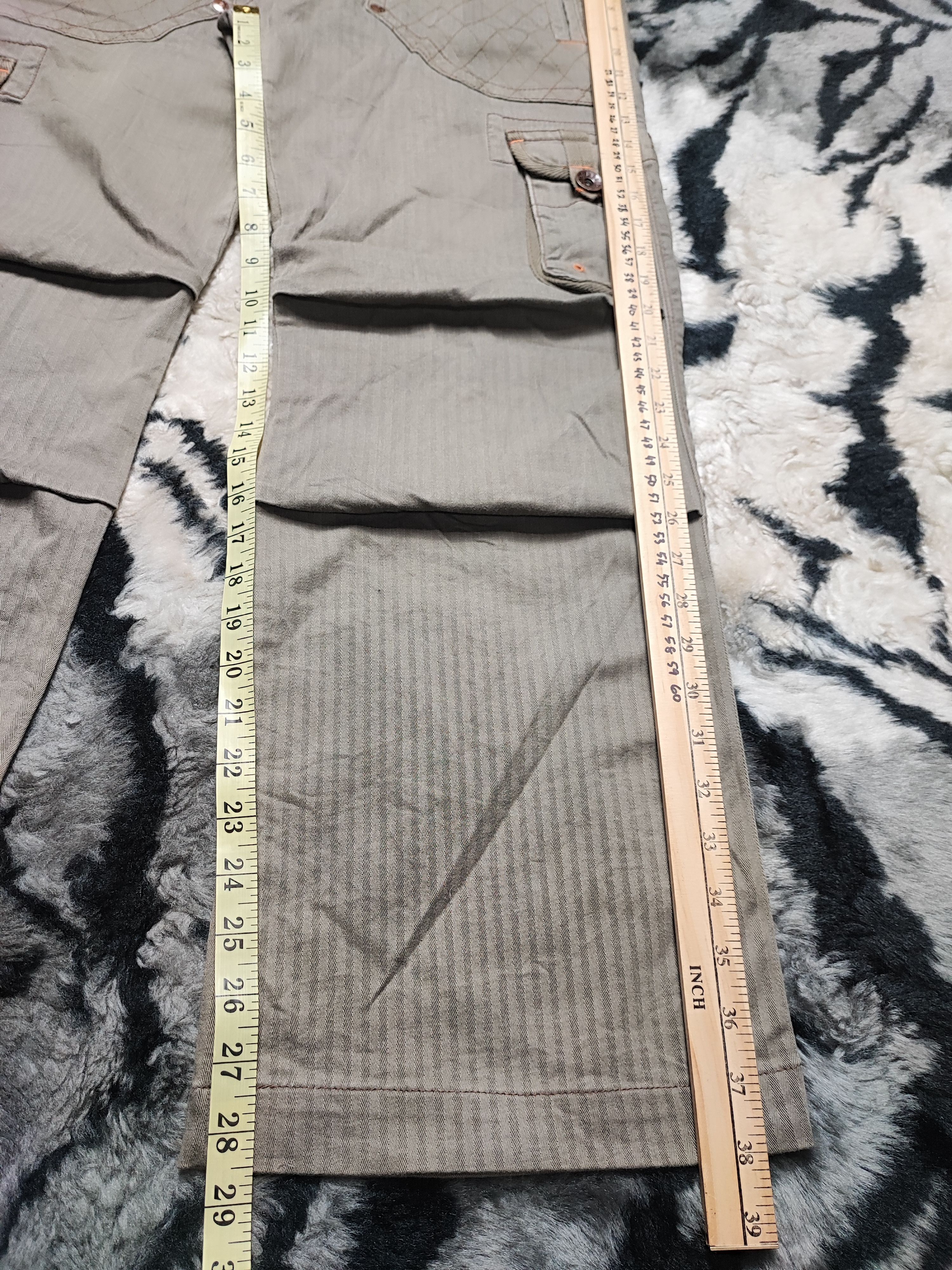 Edwin Edwin 505 Khakis Multipocket Pants Olive Green 34x28 Size US 34 / EU 50 - 8 Thumbnail