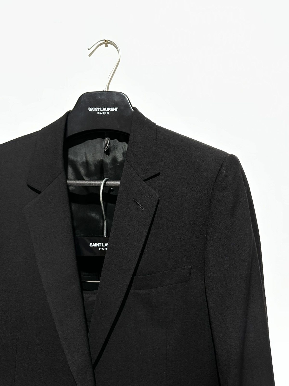 Dior × Hedi Slimane SS04 Strip 2 Button Blazer Suit 48 Size 48R - 2 Thumbnail