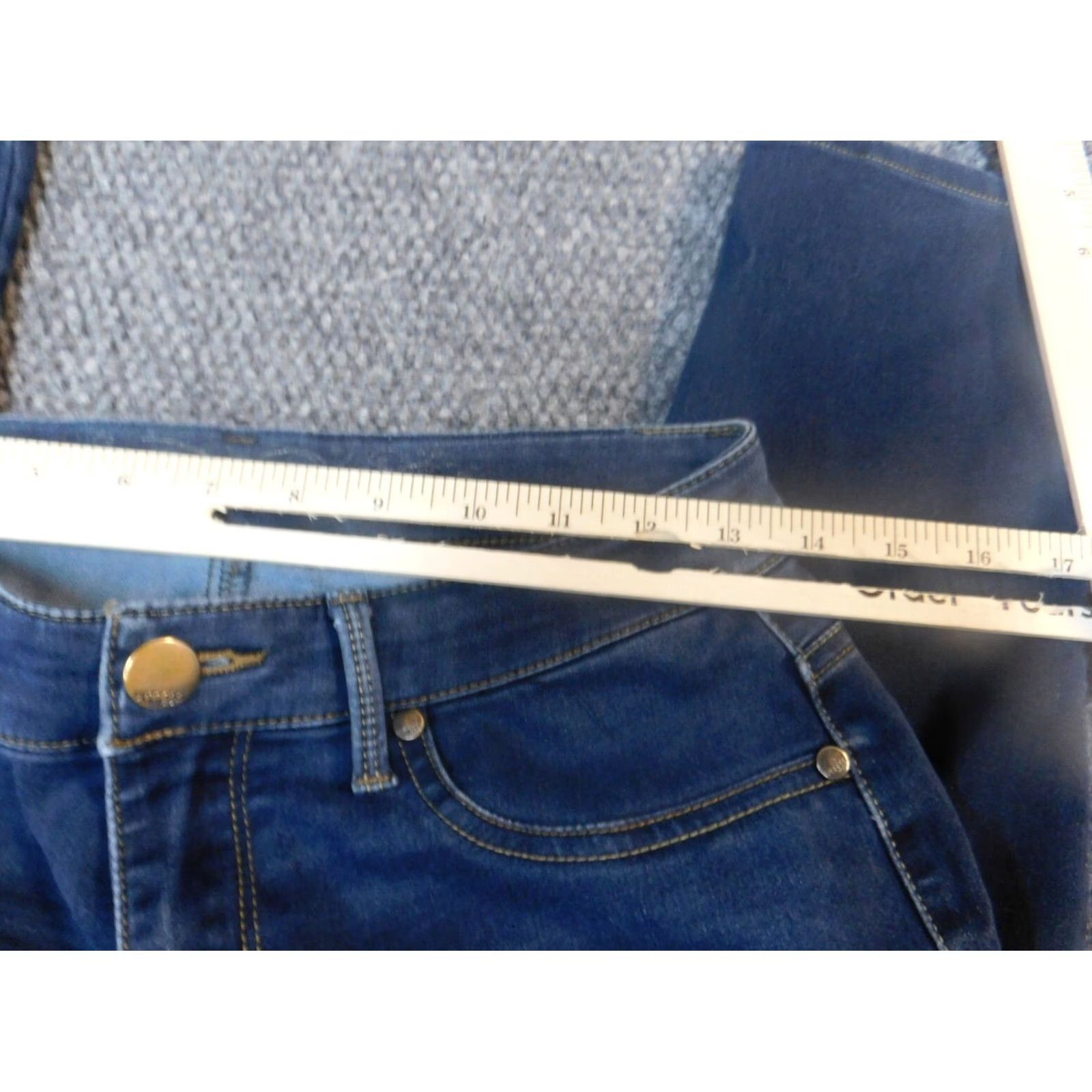 Express Express Jeans Womens 27x31 Blue Straight Stretch Denim Zip Classic Regular Mens? No — Women’s Jeans Style Straight 27x31 Blue Size 27" / US 4 / IT 40 - 4 Thumbnail