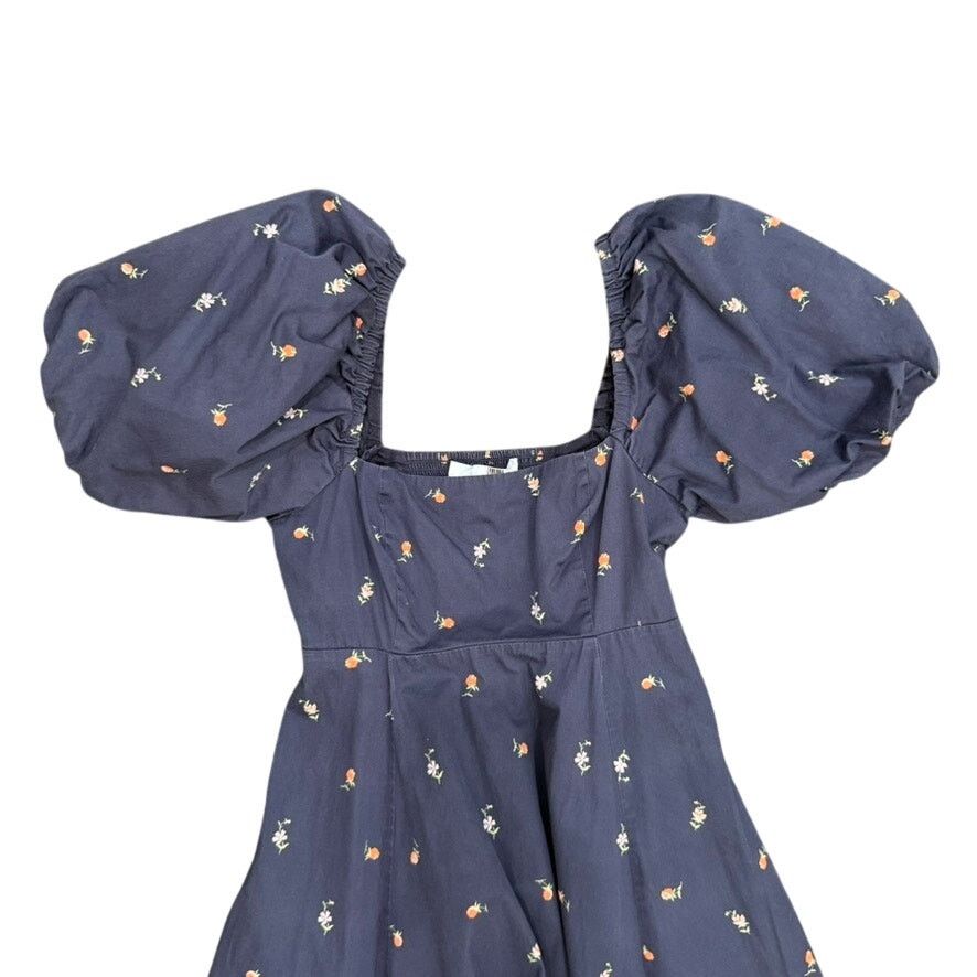 Hill House Home Matilda Dress in Navy Floral, Size XXS