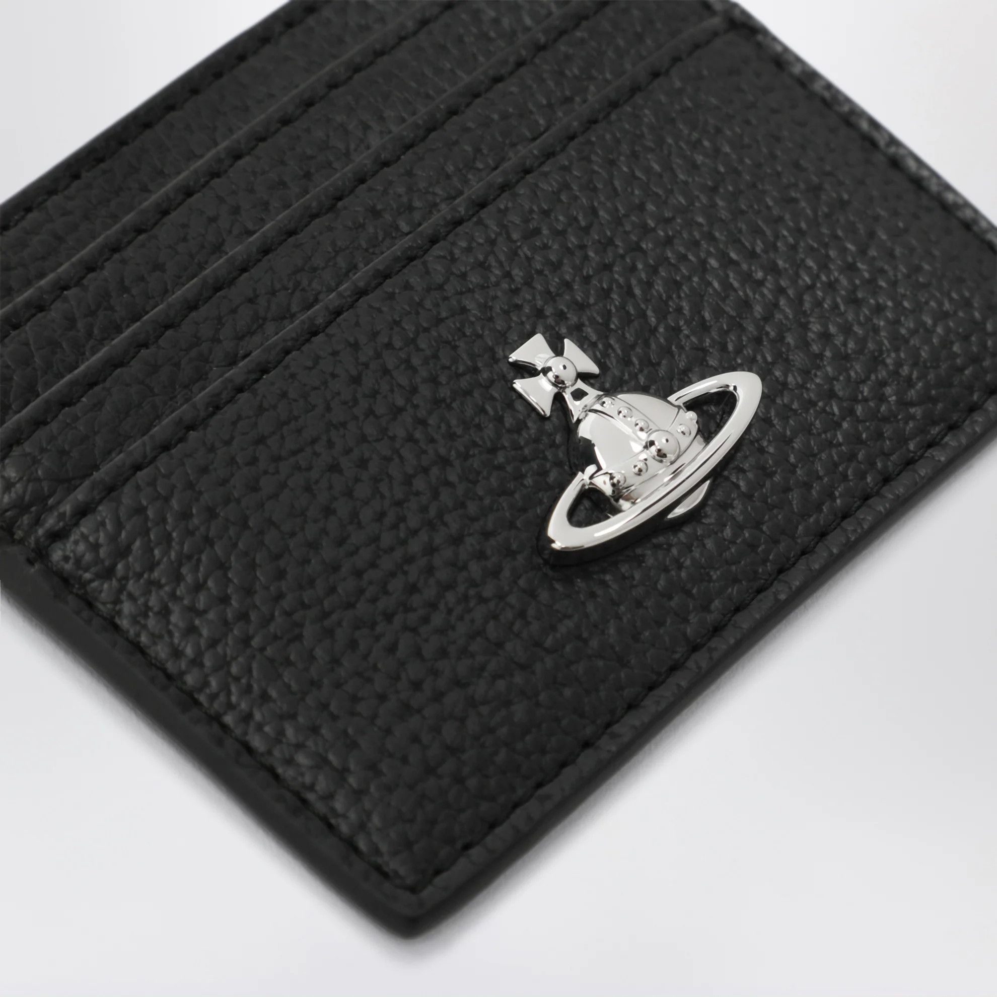 Vivienne Westwood o1d2blof0526 Size: OS / Leather Flat Card Holder in Black Size ONE SIZE - 3 Thumbnail