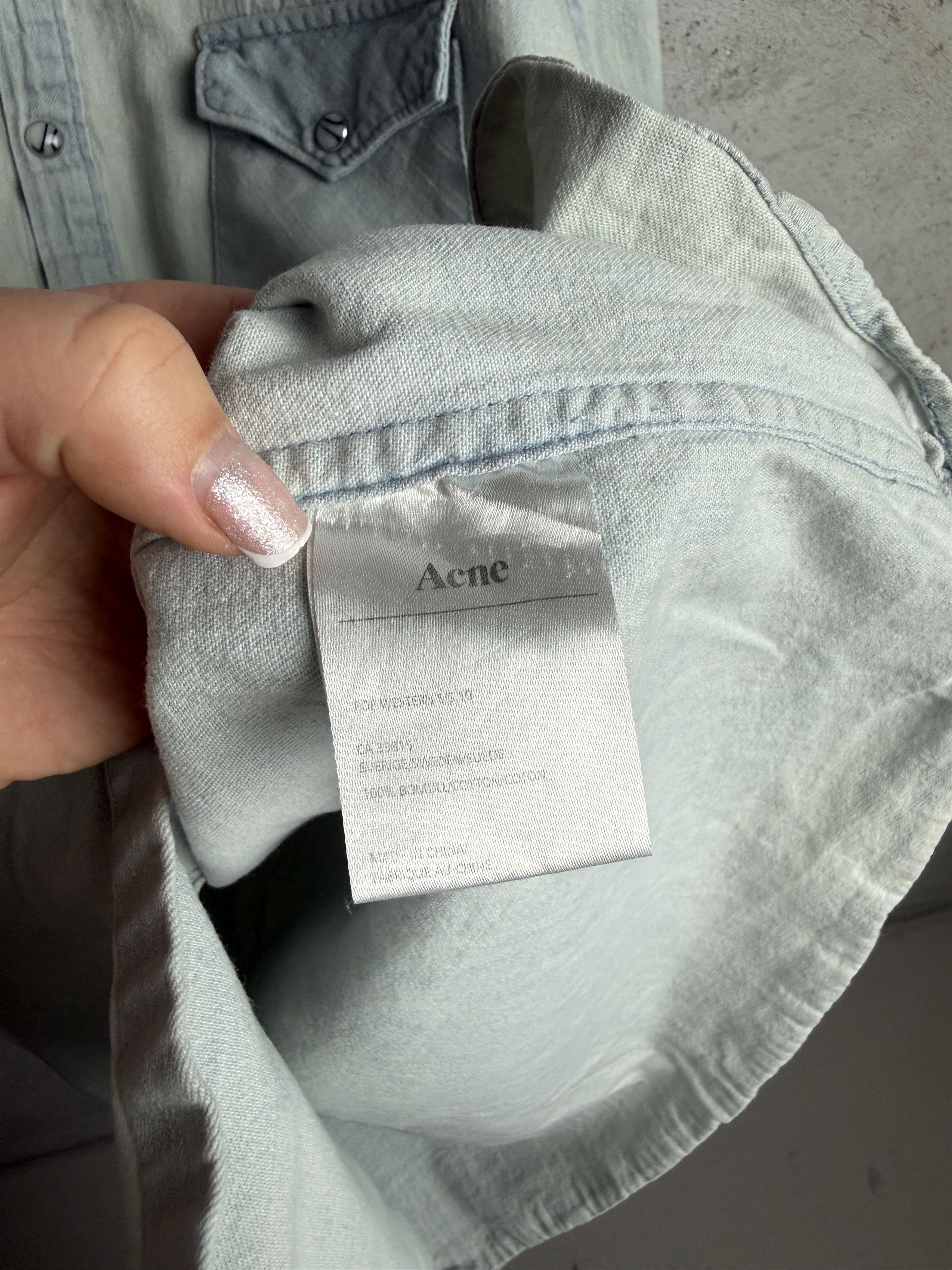 Acne Studios Acne Pop Western SS10 vintage denim button ups shirt Size US L / EU 52-54 / 3 - 4 Thumbnail