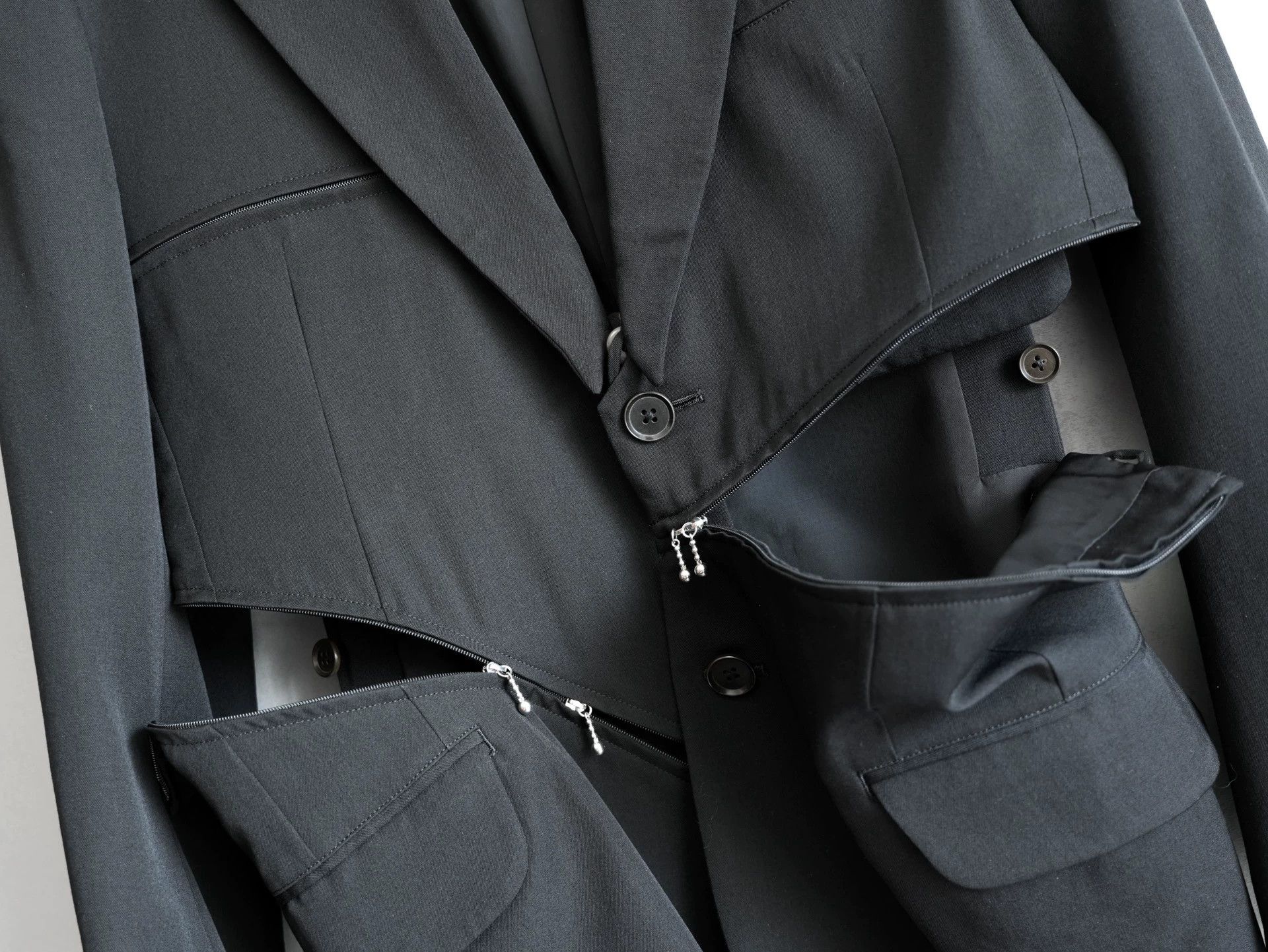Yohji Yamamoto Yohji Yamamoto 08AW Deconstructed Zip-Up Jacket Size US M / EU 48-50 / 2 - 4 Thumbnail