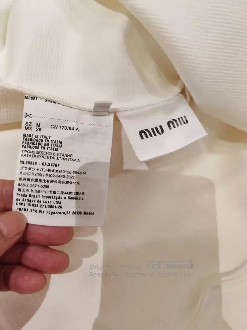 Miu Miu Miu Miu Size M V-neck bow design of dress Size M / US 6-8 / IT 42-44 - 3 Thumbnail