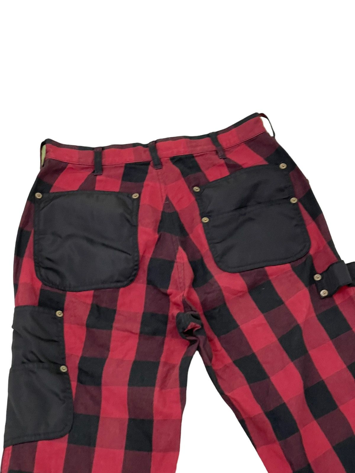 Japanese Brand Bondage Painter Batsu Boys Buffalo Check Pant Regular 7🟦0 Size US 29 - 8 Thumbnail