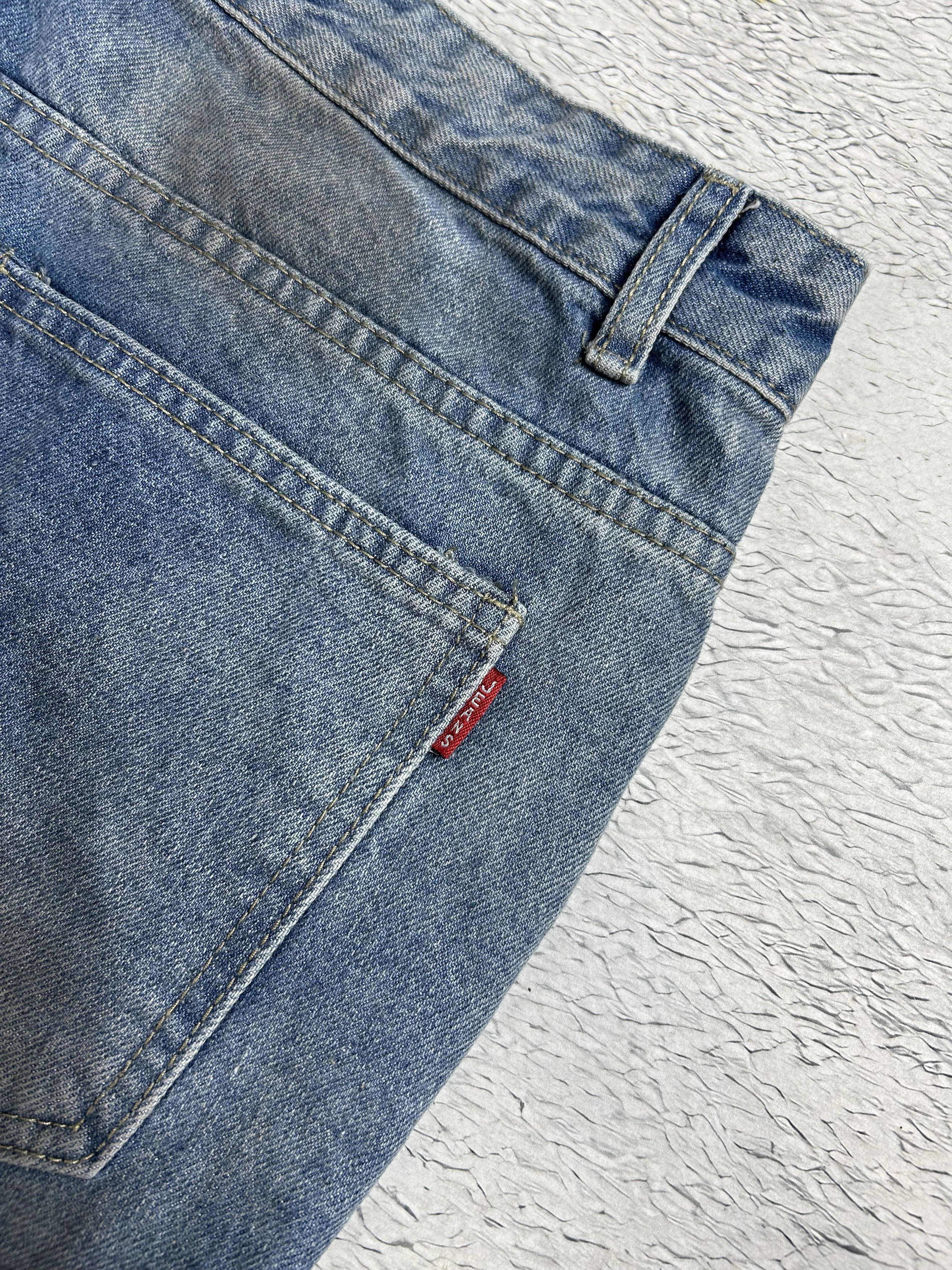 JNCO × Japanese Brand RARE Faded Jeans Streetwear Distressed Denim Straight Drill Size US 36 / EU 52 - 7 Thumbnail