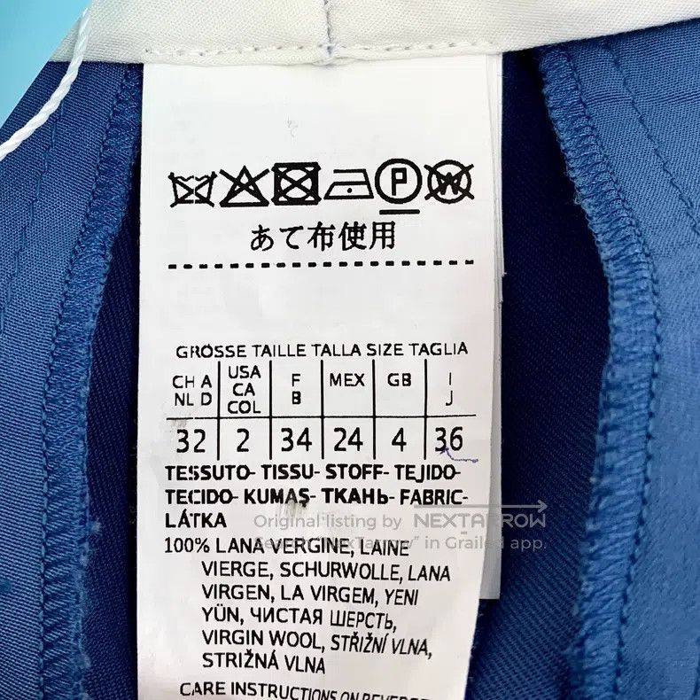 Max Mara Max Mara Blue Wool Casual Suit Trousers Size 35" - 6 Thumbnail