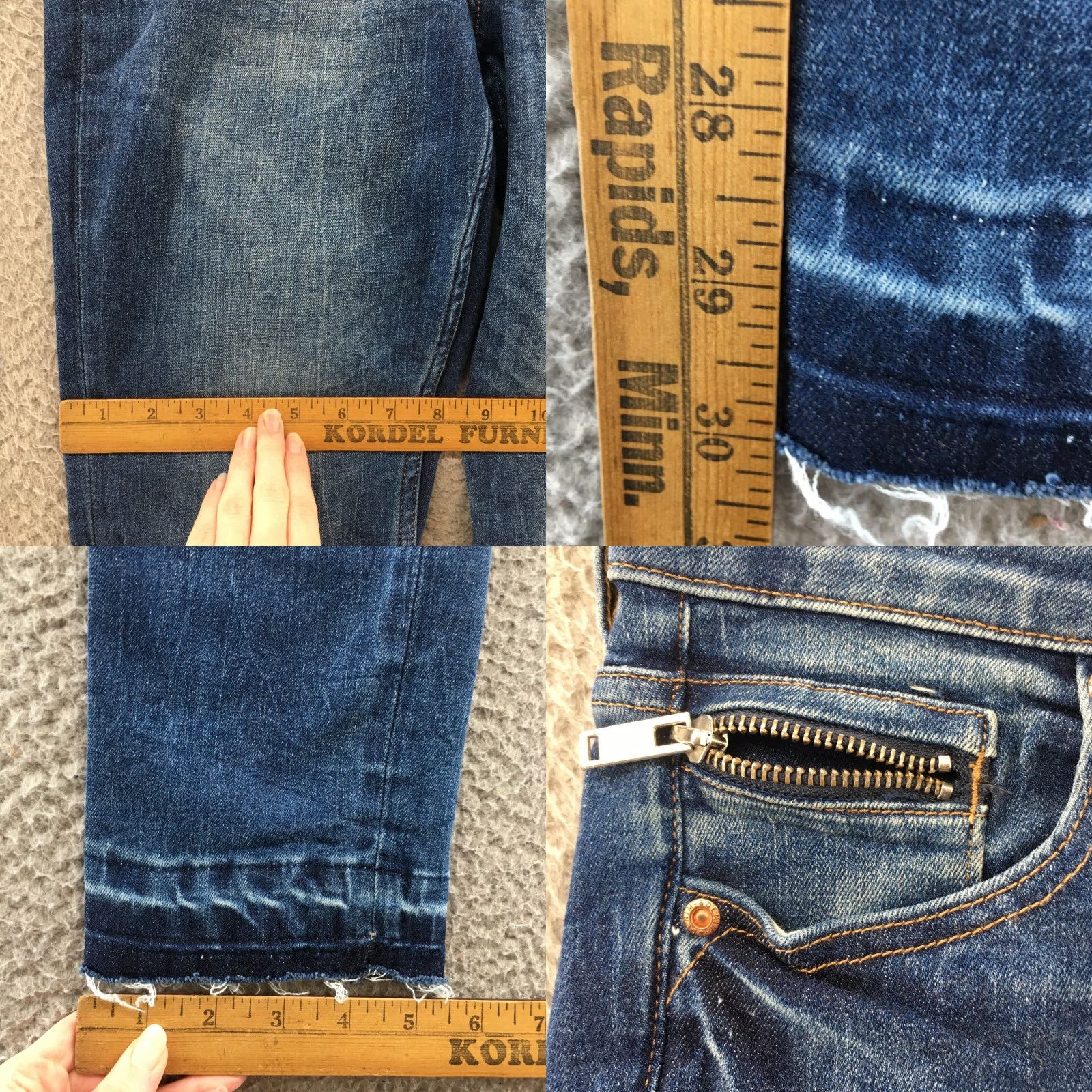 H&M H&M Skinny Jeans Womens 30 Blue Denim Mid Rise Dark Wash Zip Fly Jeans Womens Regular XS? Size 30" / US 8 / IT 44 - 8 Thumbnail