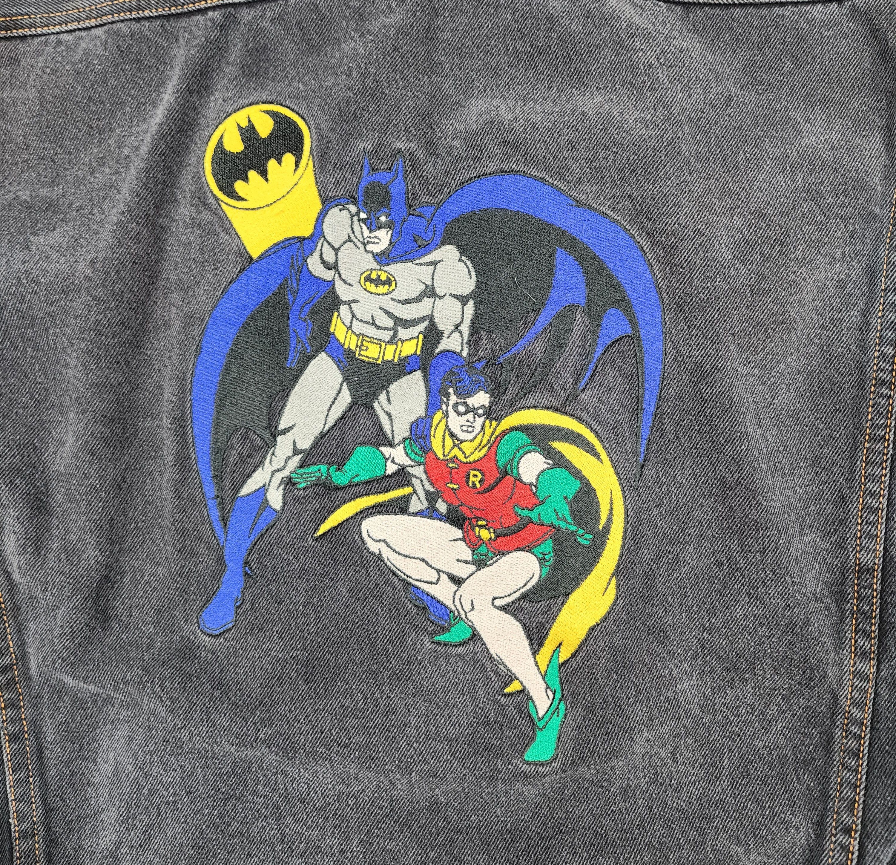 DC Comics Vintage DC Comics Batman and Robbin denim black jacket Size XL / US 12-14 / IT 48-50 - 9 Thumbnail