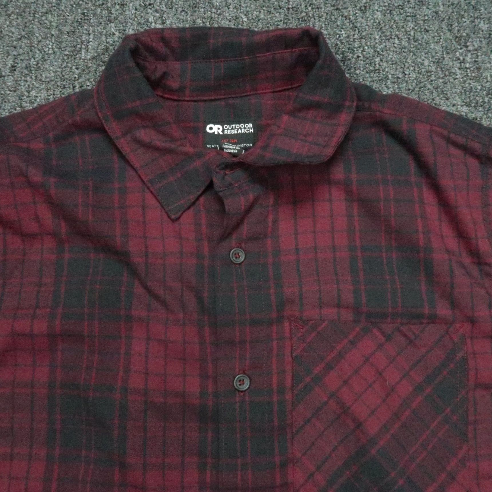 Outdoor Research Outdoor Research Shirt Men Medium Red Buffalo Plaid Kulshan Flannel Long Sleeve Button-Up Shirt Mens Regular Fit Cardigan? Size US M / EU 48-50 / 2 - 2 Thumbnail