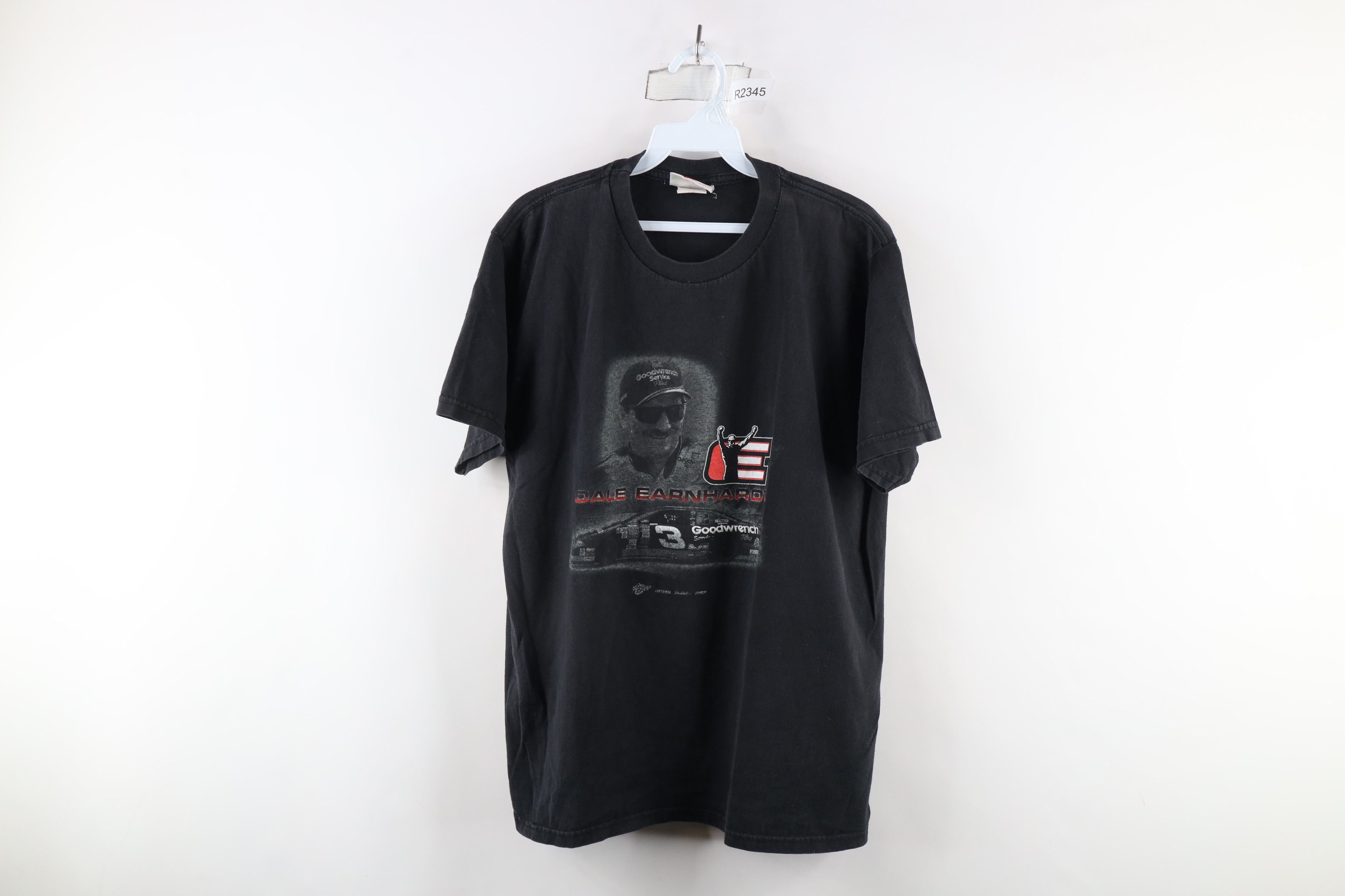 Vintage Vintage NASCAR Spell Out Dale Earnhardt Racing T-Shirt Black Size US L / EU 52-54 / 3 - 1 Thumbnail