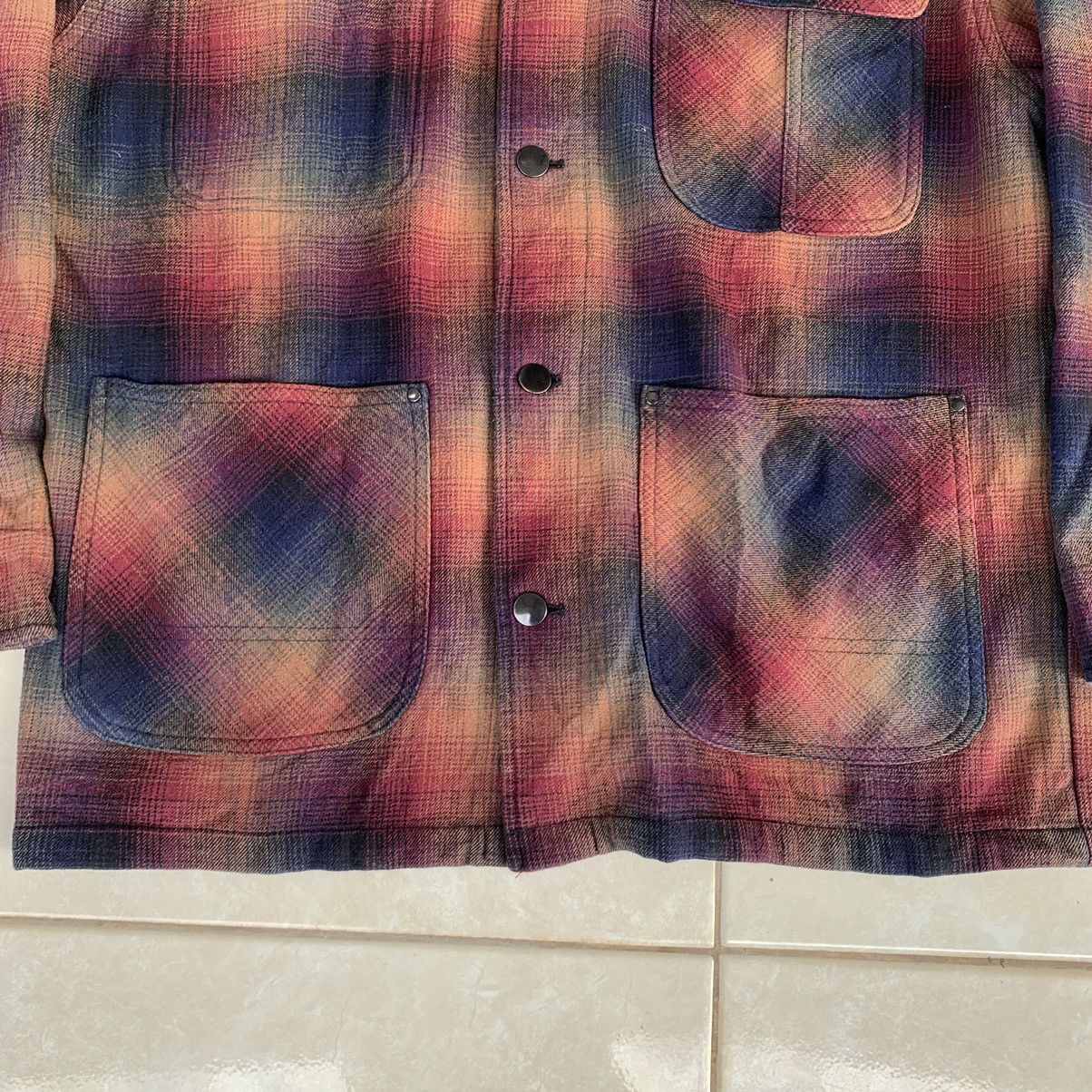 Japanese Brand JapaneseBrand Fieldcore Plaid Worker Chore Flannel Jacket Size US L / EU 52-54 / 3 - 4 Thumbnail