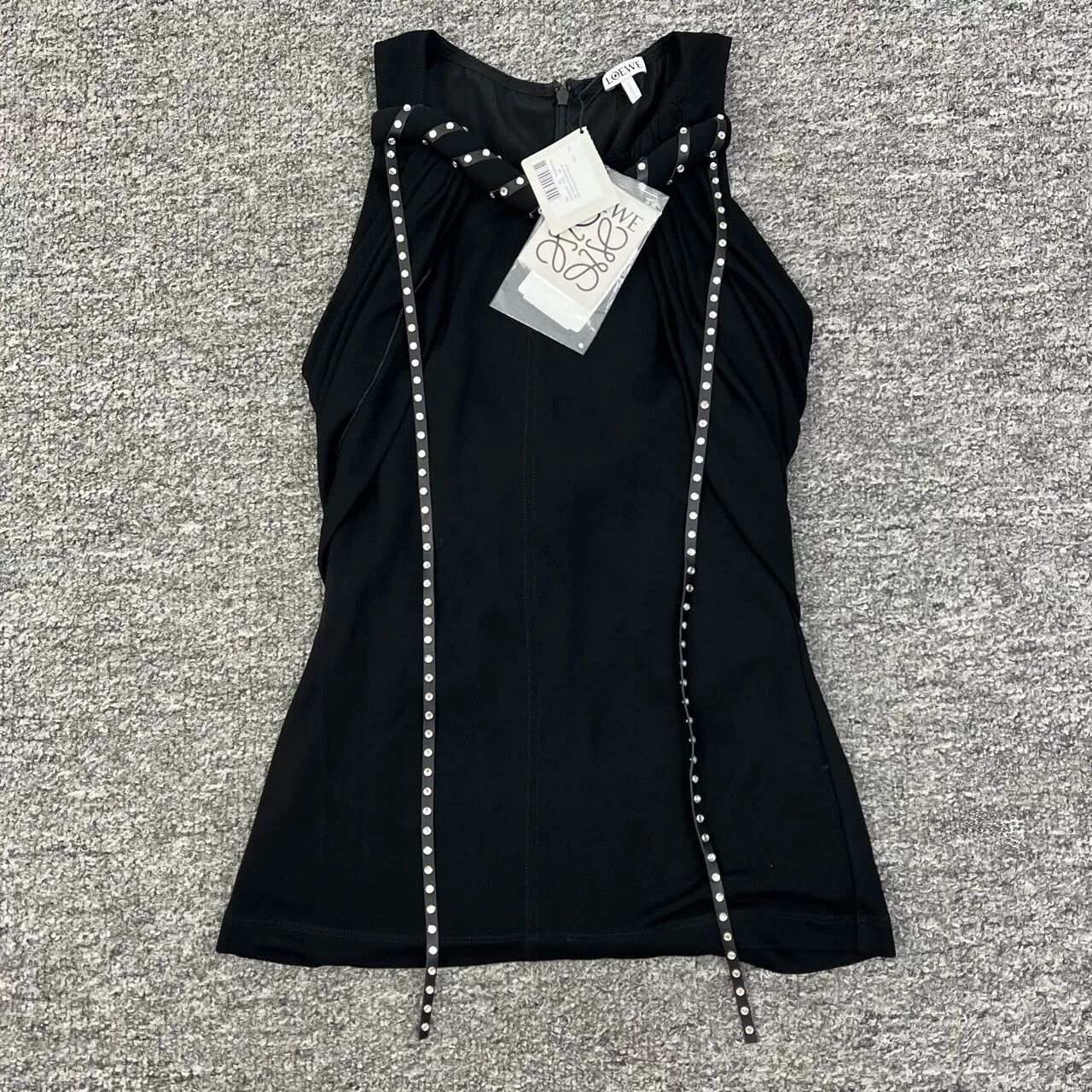 Loewe Loewe Black Beaded Design Vest Top Size XS / US 0-2 / IT 36-38 - 1 Thumbnail