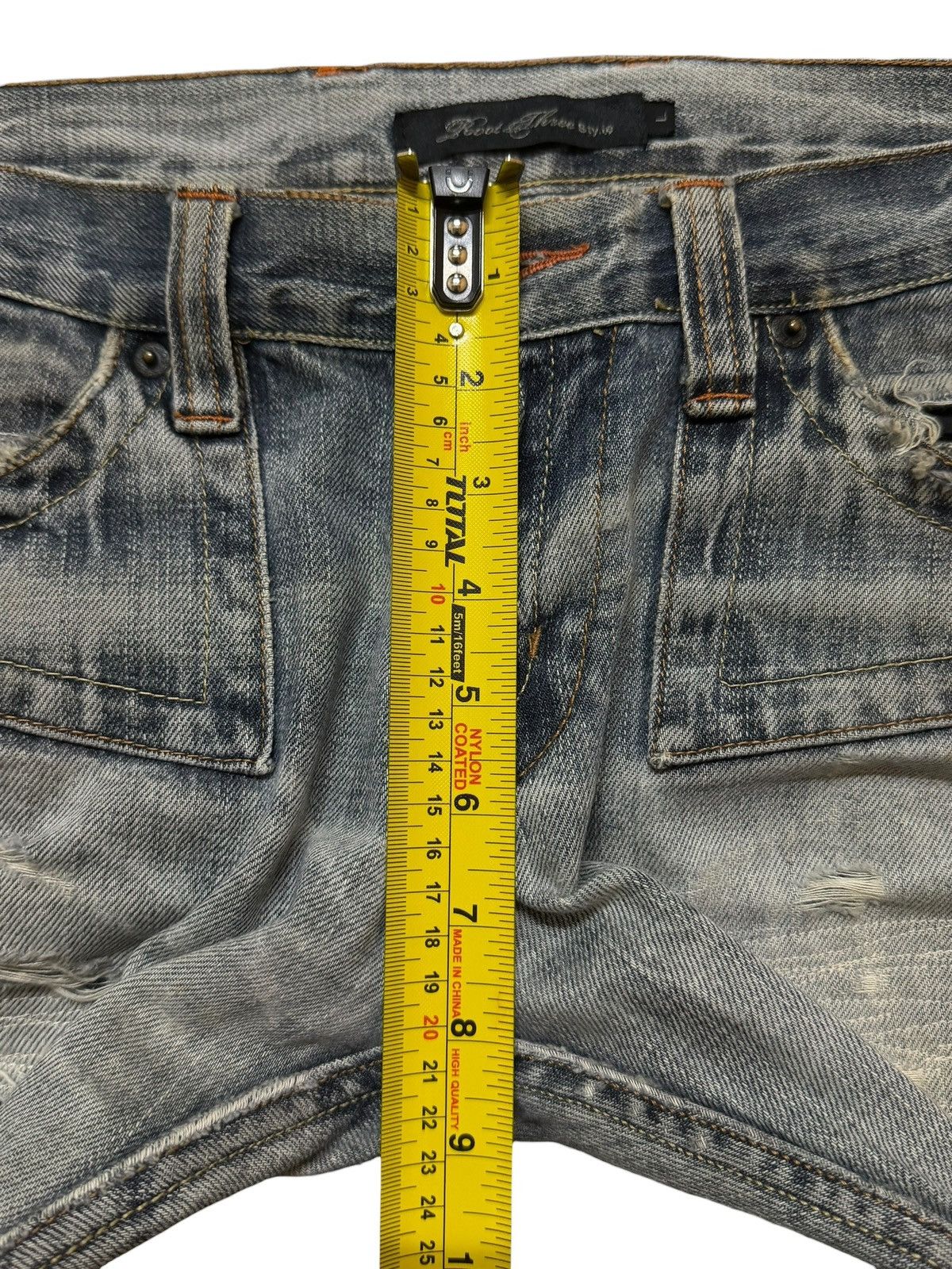 Kapital Vintage Y2K Japanese Faded Thunder Wash Distressed Flare Size US 34 / EU 50 - 11 Thumbnail