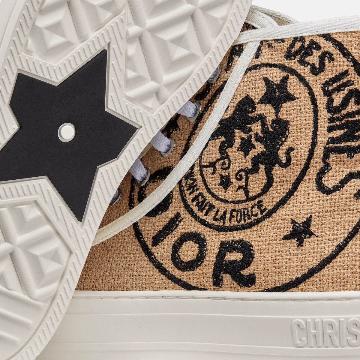 Dior o1bcso1str0225 Walk'n'Dior High-Top Sneaker in Beige Size US 10 / IT 40 - 4 Thumbnail