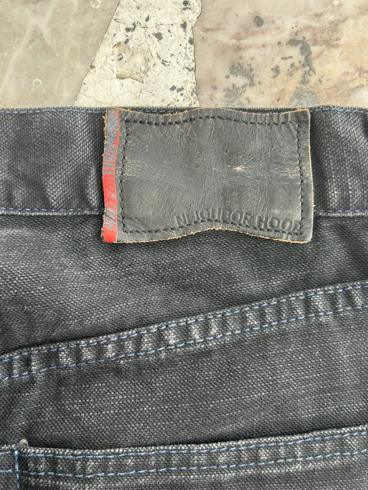 Neighborhood Neighborhood Crazy Punk Black Ripped Denim Size US 30 / EU 46 - 10 Thumbnail