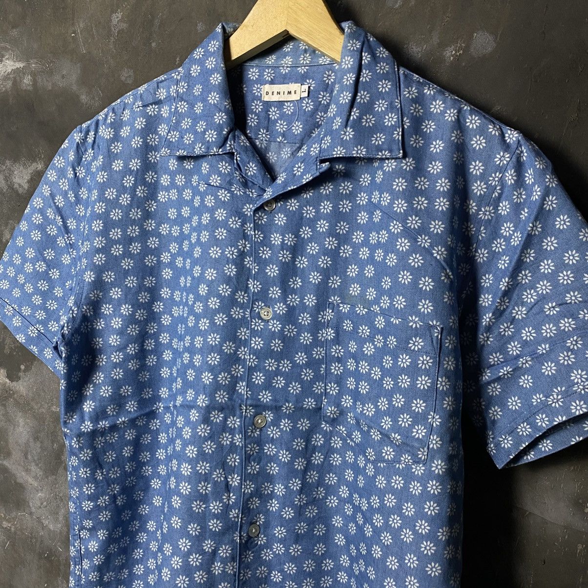 Denime × Japanese Brand Denime 2 blend open collar shirt Size US L / EU 52-54 / 3 - 3 Thumbnail