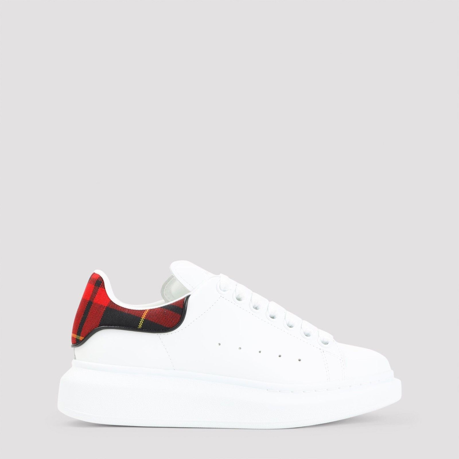 Alexander McQueen ALEXANDER MCQUEEN Oversized White Leather Sneakers New & Aut Size US 10 / IT 40 - 1 Thumbnail