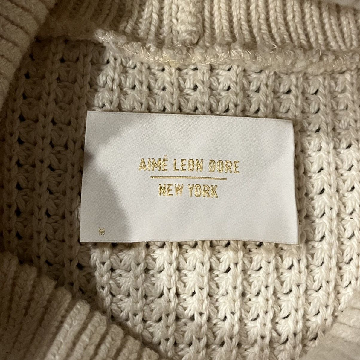 Aime Leon Dore Aime Leon Dore New York White Waffle Turtleneck Sweater M Size US M / EU 48-50 / 2 - 3 Thumbnail