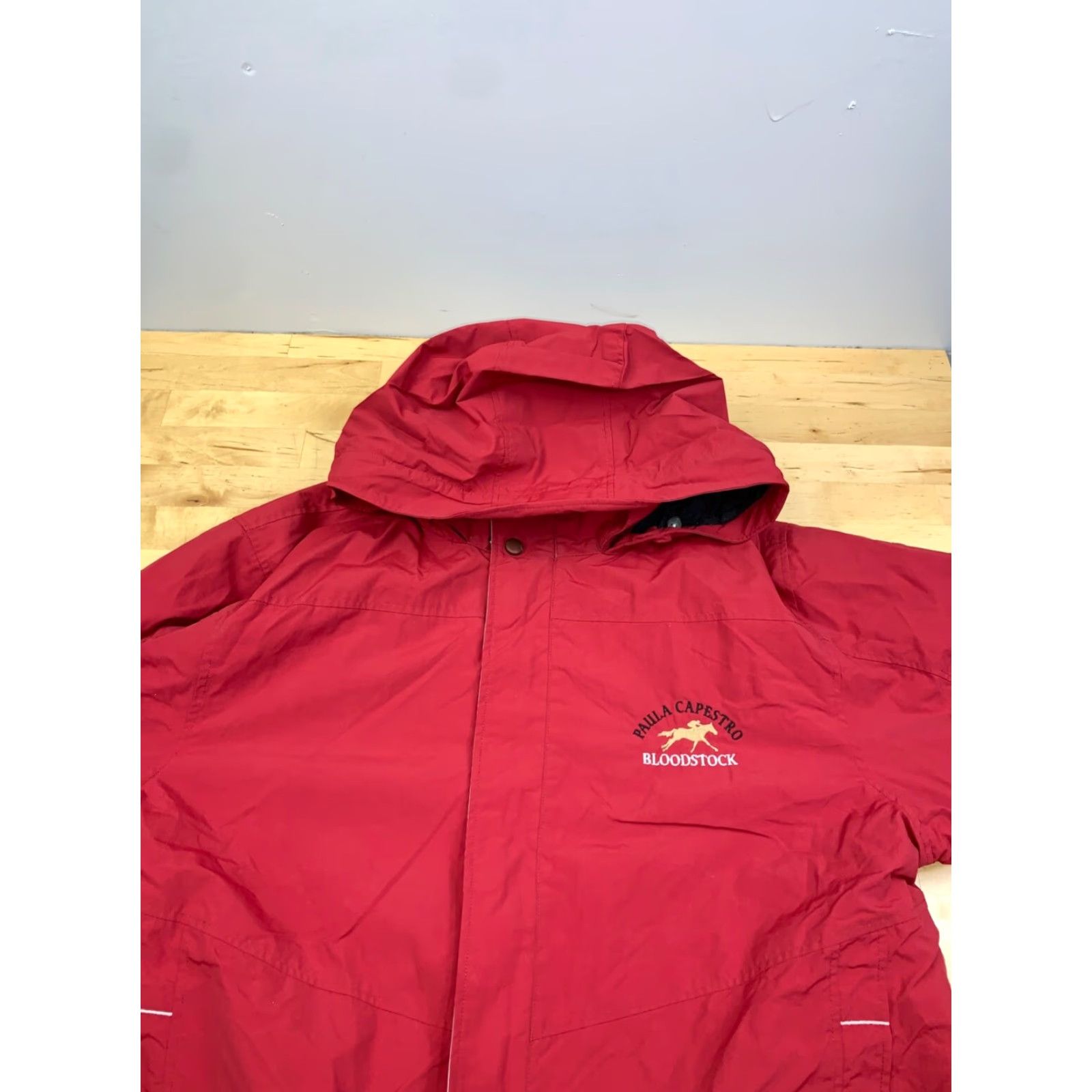 Vintage VINTAGE L.L. Bean Rain Jacket Mens L Red Hooded Zip Water Resistant Jacket Size US L / EU 52-54 / 3 - 2 Thumbnail