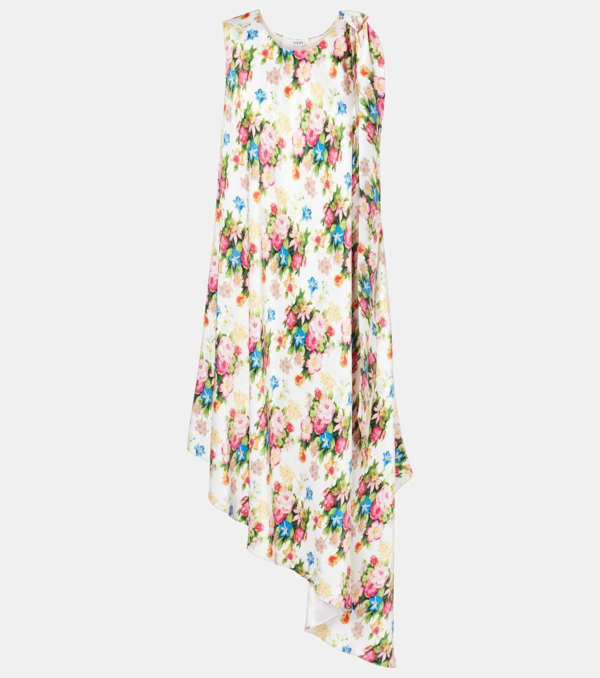 Loewe o1y1025 Midi Dress in Multicolor Size S / US 4 / IT 40 - 1 Thumbnail