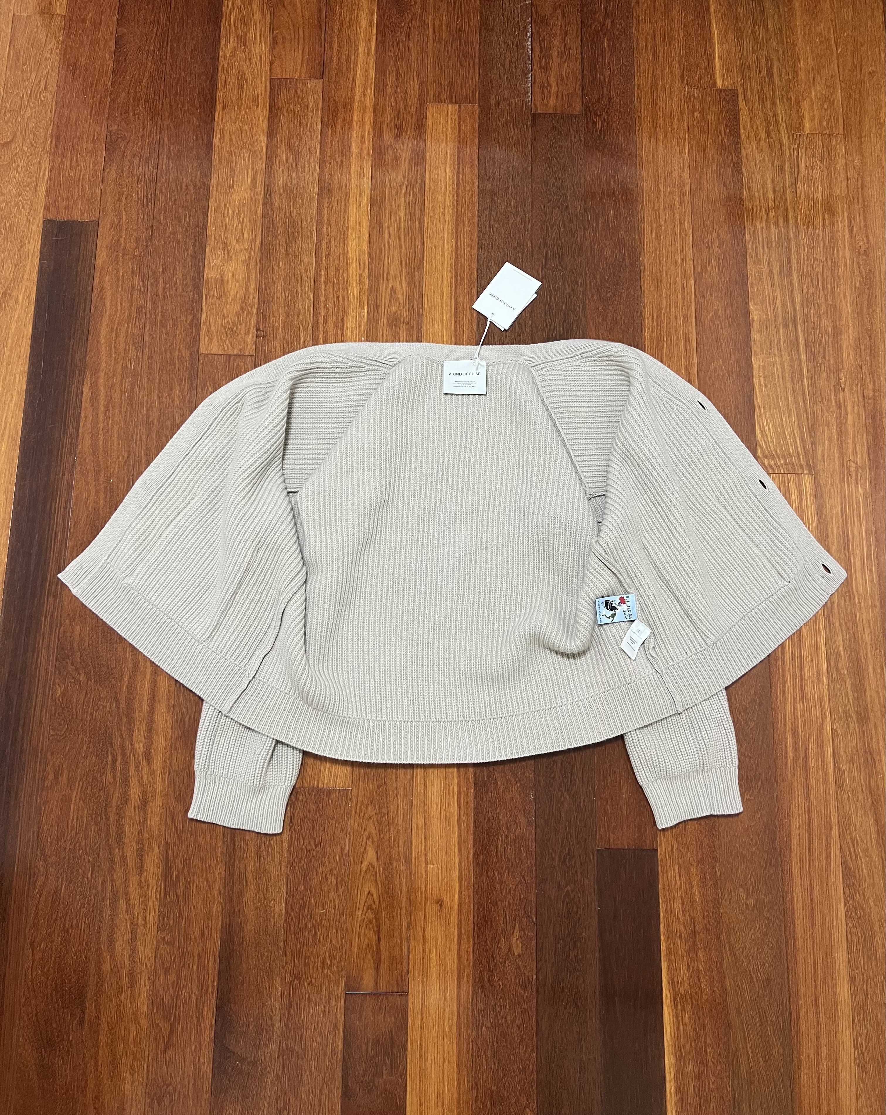 A Kind Of Guise 💚 AW23 A Kind Of Guise Candido Cardigan Natural Melange NEW Size US L / EU 52-54 / 3 - 3 Thumbnail