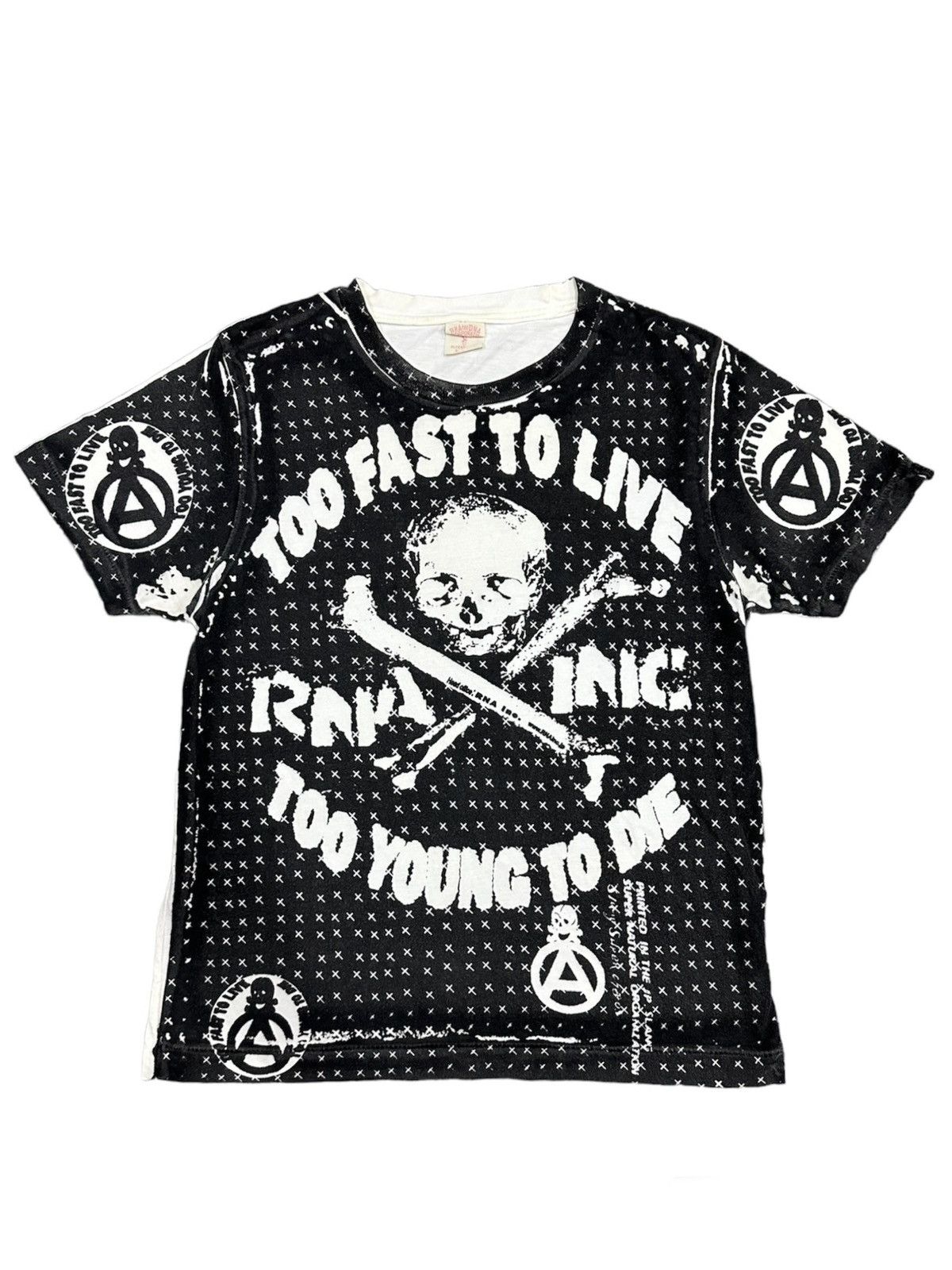 Japanese Brand RNA Inc Japanese Brand “ Too Fast To Live” Seditionaries Tee Size US S / EU 44-46 / 1 - 1 Thumbnail