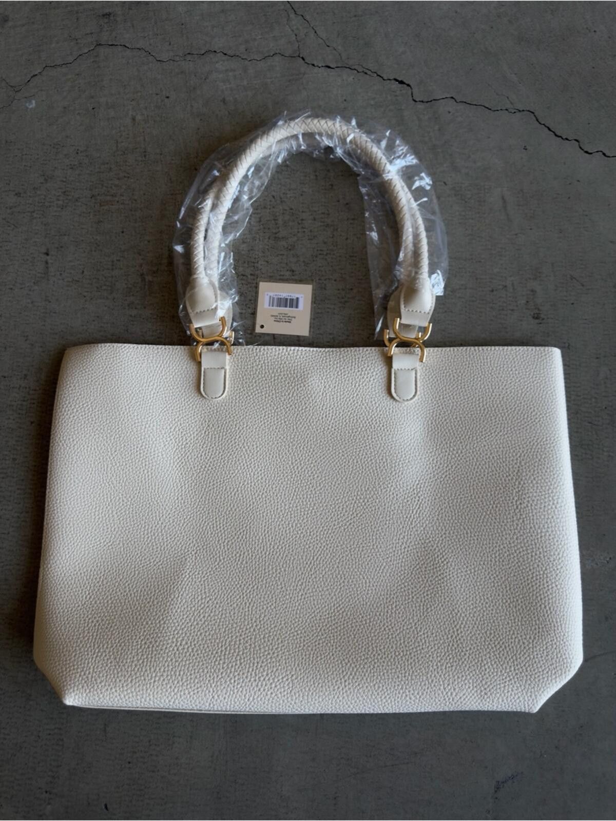 Other Ulta / Pebbled Minimal Work Tote Bag / Ivory Size ONE SIZE - 6 Thumbnail