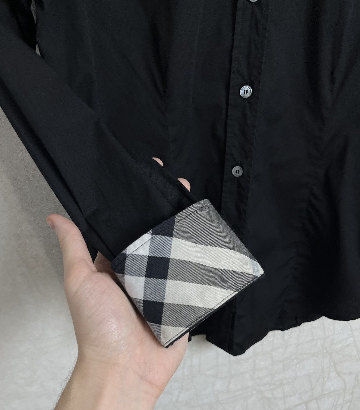 Burberry Burberry Nova Check Black Shirt Size S / US 4 / IT 40 - 7 Thumbnail